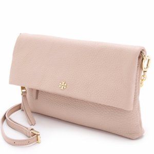 Tory Burch Foldover Crossbody - Light Oak